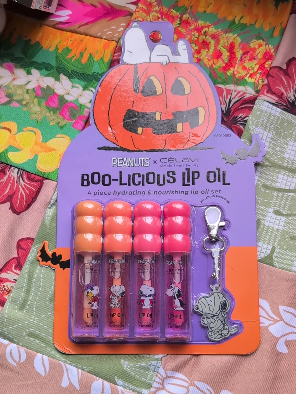 Nwt Peanuts x Celavi boo-licious lip oil set